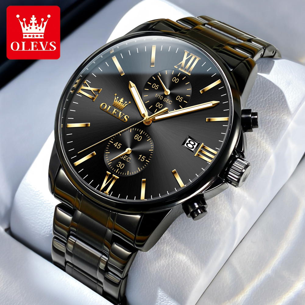 OLEVS 2886 Classic Black Quart - đánh giá và giá Luxury Watch Magazine