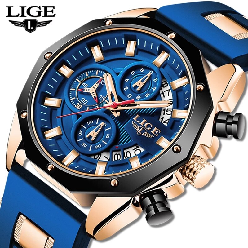 LIGE Fashion Men Watches Top B - đánh giá và giá Luxury Watch Magazine