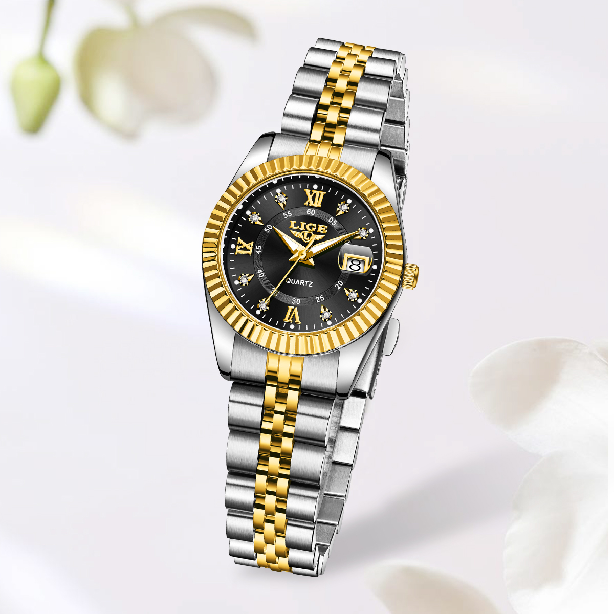 LIGE Fashion Elegant Women's Q - đánh giá và giá Luxury Watch Top 10