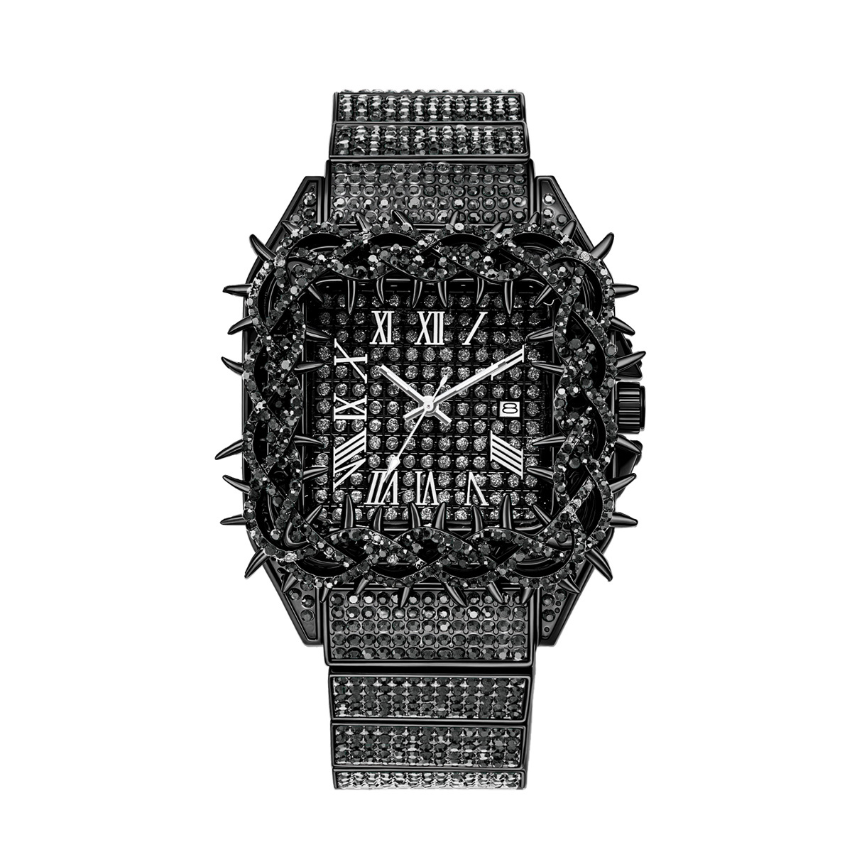 Iced Out Square Men Quartz Wat - đánh giá và giá Luxury Watch Iceberg