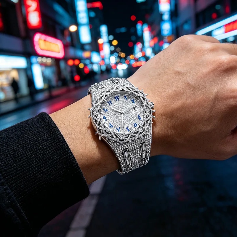 Iced Out Bling Men Quartz Watc - đánh giá và giá Luxury Watch Iceberg