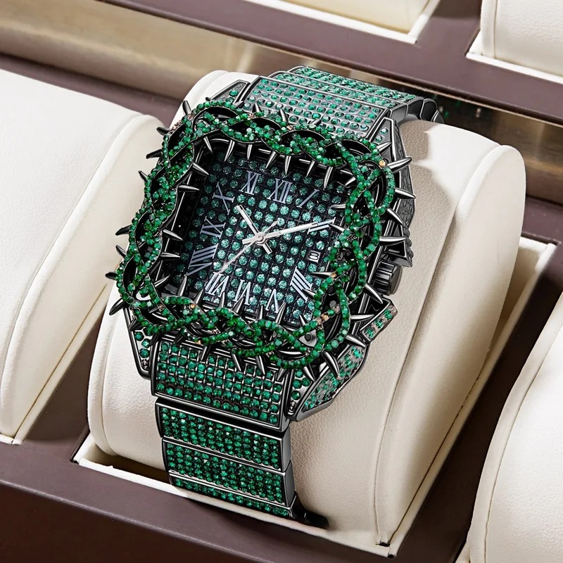 Iced Out Bling Men Quartz Watc - đánh giá và giá Luxury Watch Iceberg