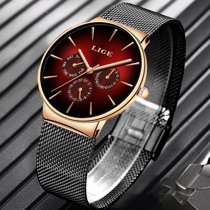 New Lige Fashion Mens Watches  - đánh giá và giá Luxury Watch Top 10