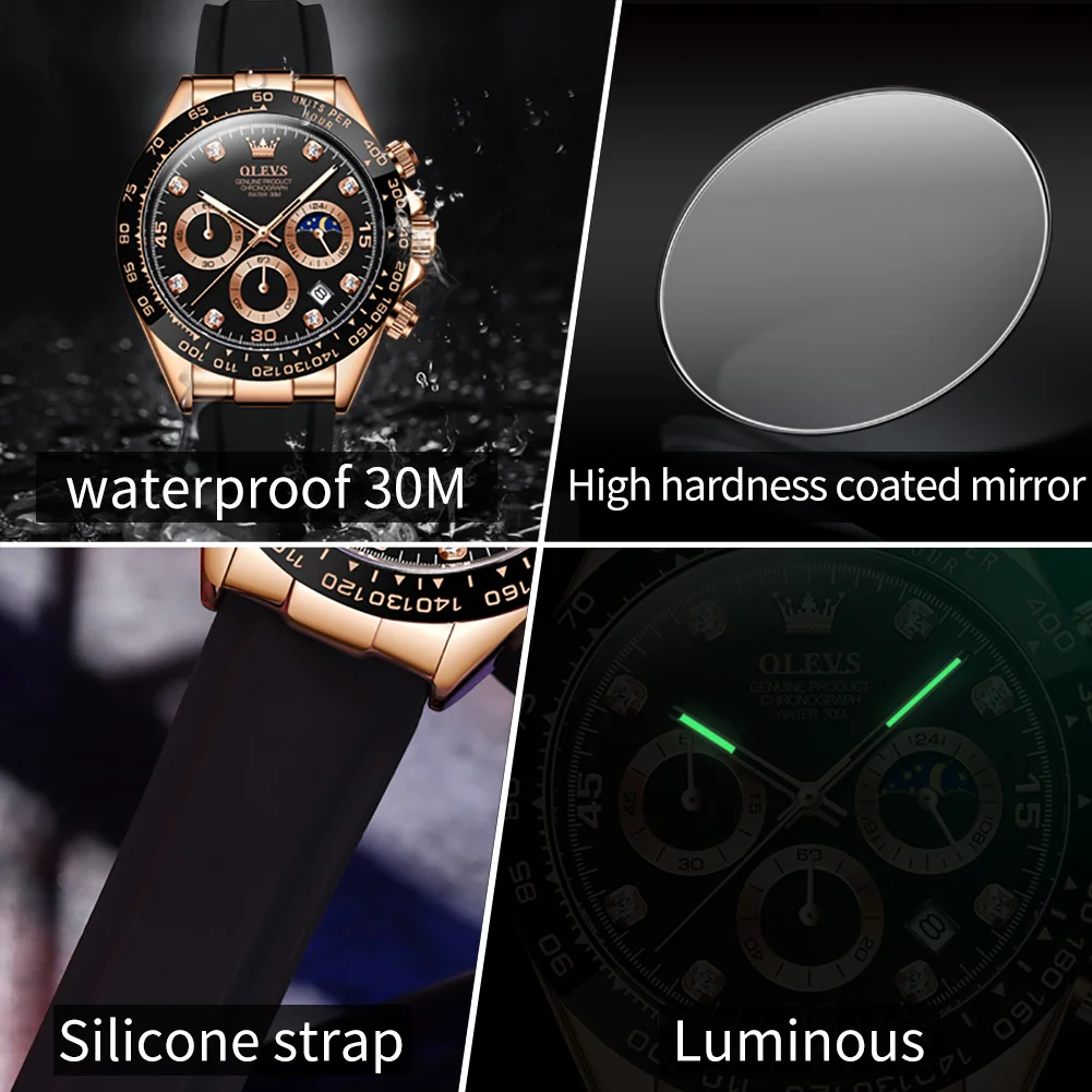 OLEVS 2875 Men's Watches Chron - đánh giá và giá Luxury Watch Magazine